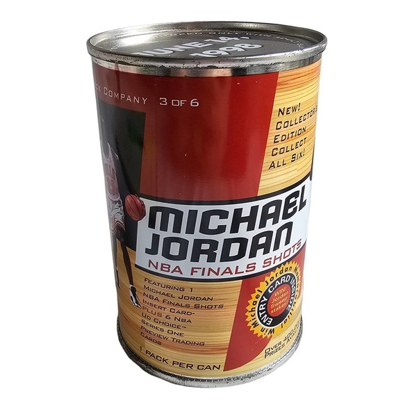Michael Jordan Upper Deck 1998 NBA Final Shot Can #3 of 6 Opened - Picture 1 of 7